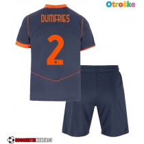 Otroške Nogometnih dresov Inter Milan Denzel Dumfries #2 Tretji 2025-26 Kratki rokavi (+ hlače)